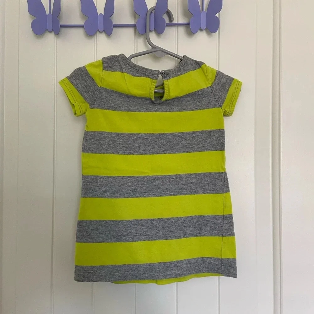 NWOT | Baby GAP baby‎ girl’s striped tshirt dress — 12-18 months